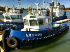 A.M.S. NOVA joining sister vessel A.M.S. ORION in Gladstone, Queensland
